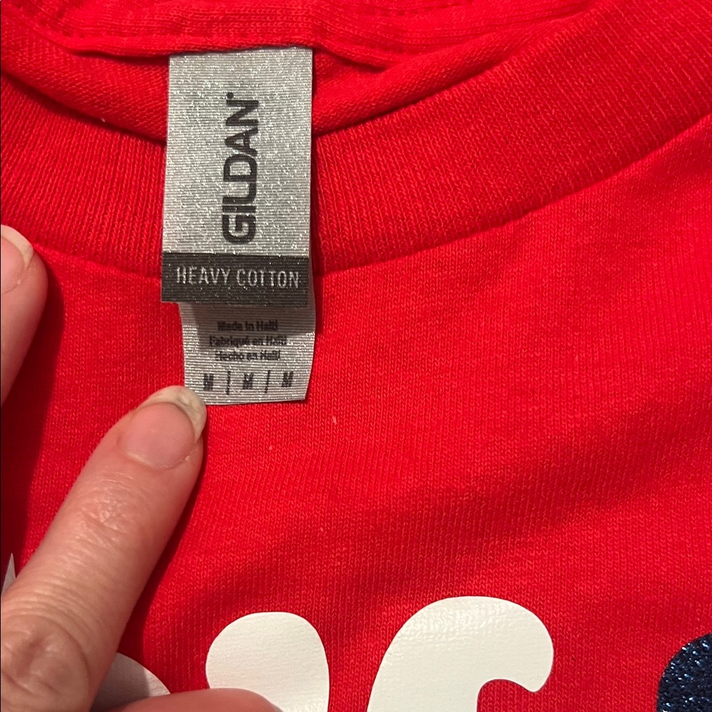 Gildan Red Cheerleader Tee size Medium - Picture 4 of 7